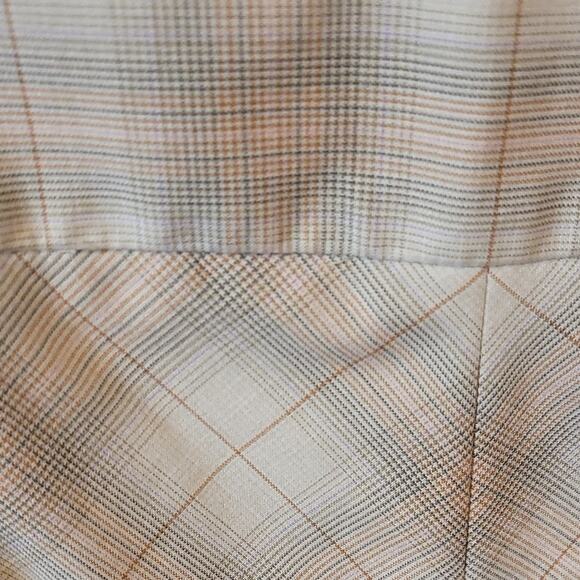 The Limited White & Beige Plaid Pencil Skirt Size 8 Mid‑Rise Knee Length Fall - Picture 4 of 10